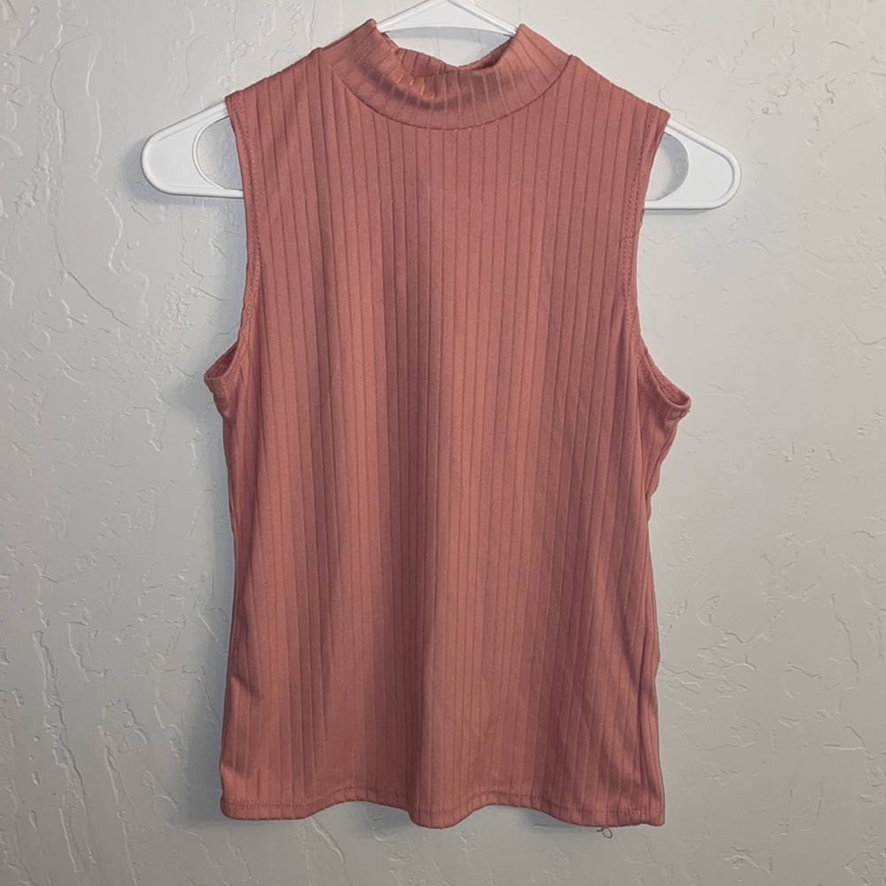 Pink turtle neck